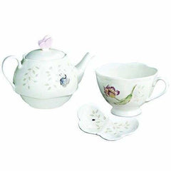 Lenox Butterfly Meadow Stackable Tea-For-One Set - Misc