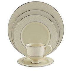 Lenox Pearl Innocence Platinum-Banded Fine China 5Pc Dinnerware Set - Misc