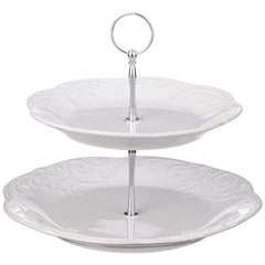 Lenox Unisex French Perle 2-Tier White Server - Misc